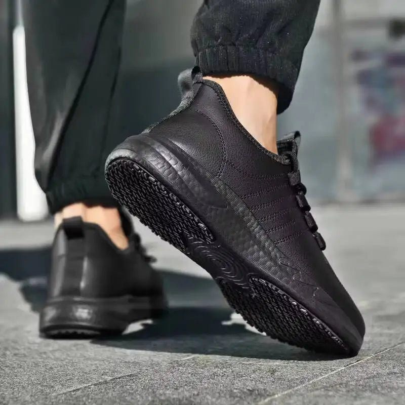 Hotel Four Season New Light Plus Size Men's Work/Waterproof Non-Slip Oil-Proof Chef Career Casual Shoes