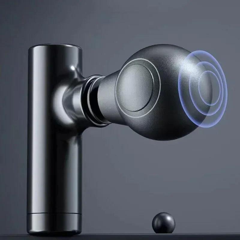 Mini Massage Massage LCD Screen 6 Heads Gun Muscle Massager/Portable Electric Fascia Gun for Neck Foot Body Fascia Gun