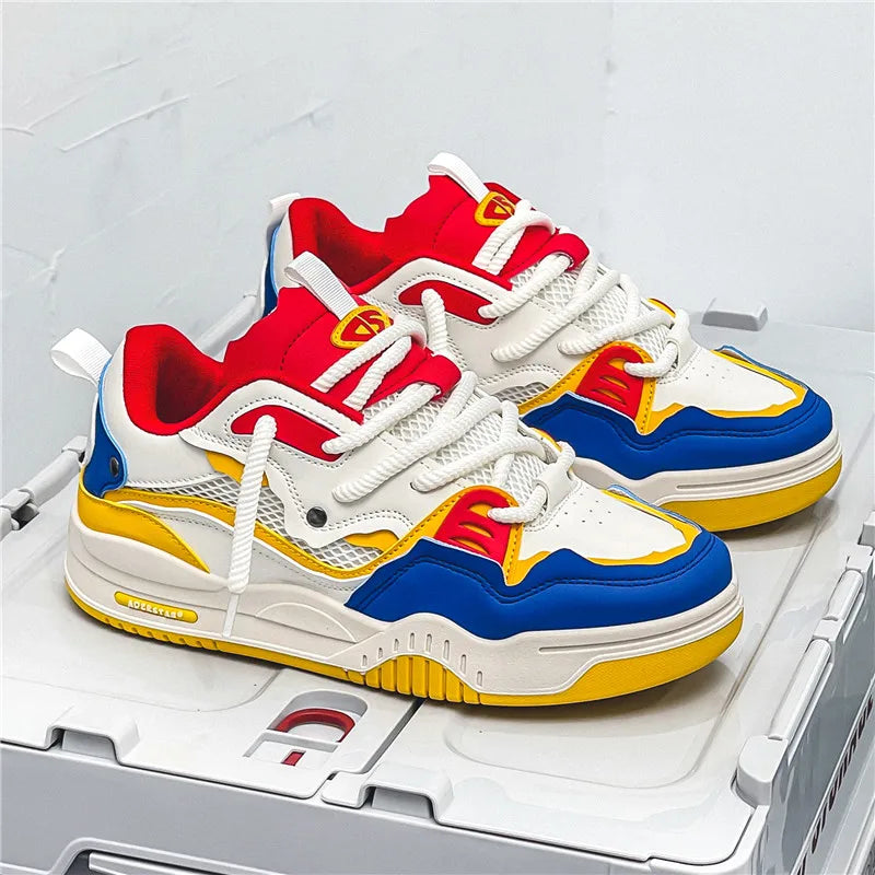 Men's shoes four seasons of the new style students/retro platform leisure sports shoes