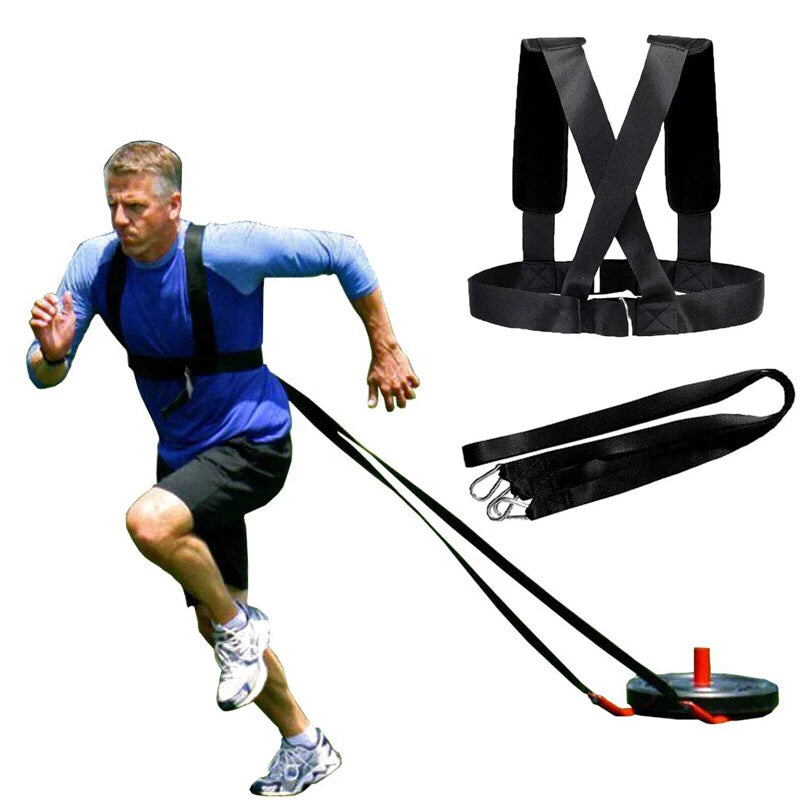 Sled Harness Sprinters Speed X Back Vest, Resistance Bands/Tire Towing Blet, Weight-Bearing Fitness Equipment