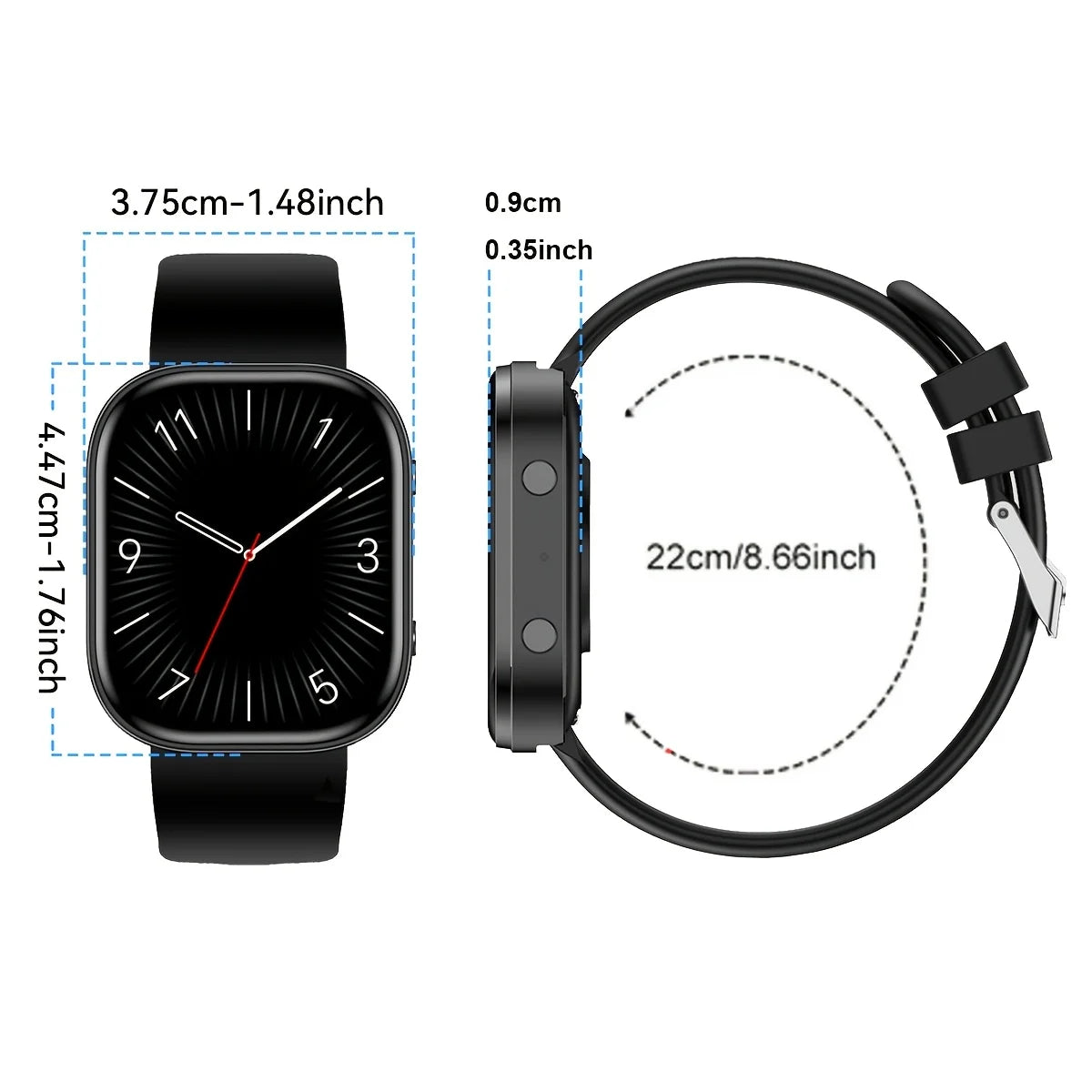 2026 Fashion Sports Smartwatch | USB Charging, TFT Screen/Rechargeable Battery Father's Day/Teacher's Day Wireless