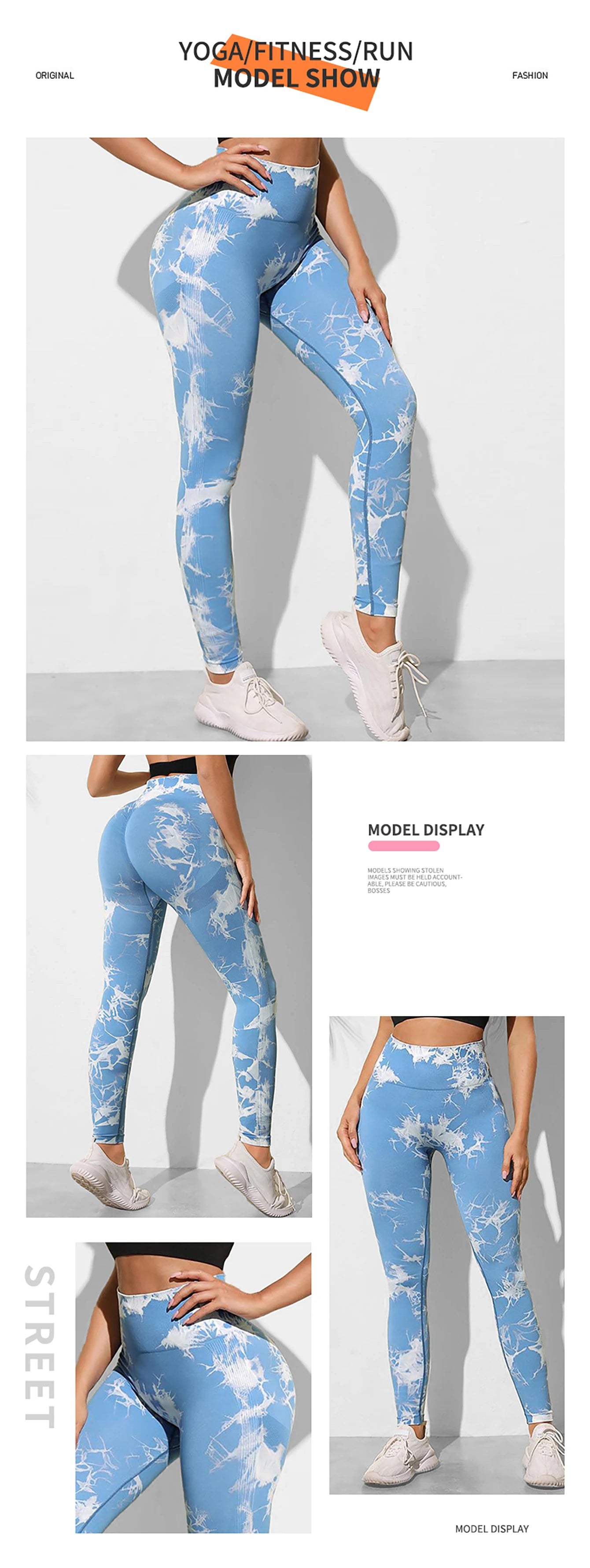 Tie Dye Yoga Pants Sport Leggings Women Seamless High Waist Push Up/Woman Tights Fitness Workout Leggings Gym Clothing