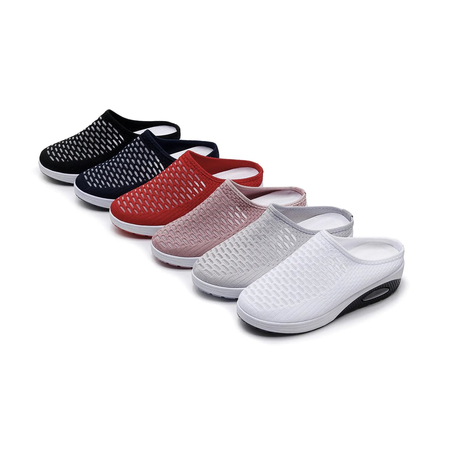 Women's Thick-Soled Sandals Half-Slipper Soft-Soled Non-Slip/Slip-On Beach Sandals Large Size Air Cushion Shoes