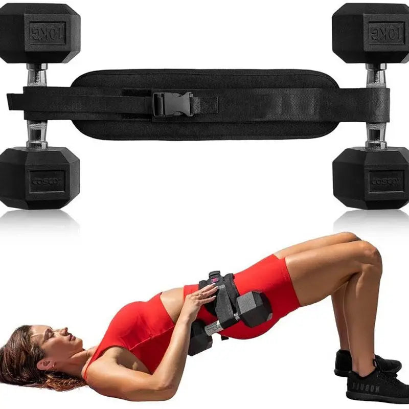 Sports Hip Thrust Belt Glute Trainer Adjustable Hip Thrust Belt/For Dumbbells Men Women Home Workout Equipment