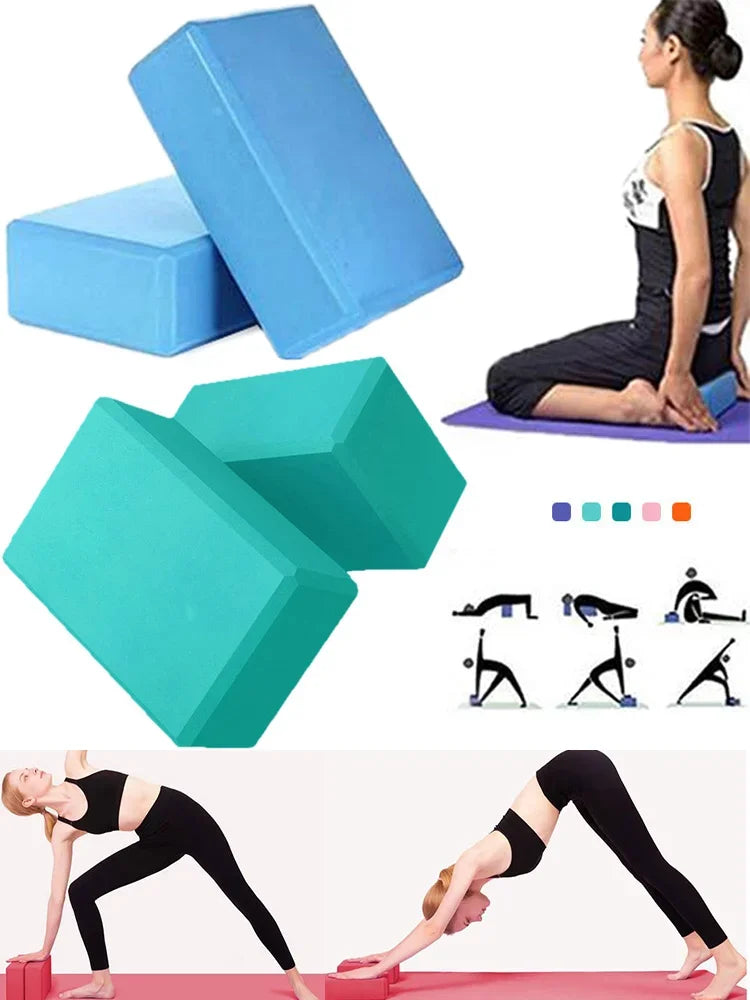 1PCYoga Building Blocks Cubes Pilates Bricks Reinforcement Sport Yoga Supplies/Exercise Home Exercise Equipment Fitness Block