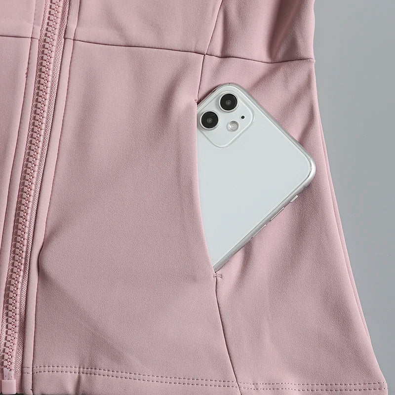 New yoga wear ladies coat round high elastic loose exercise/yoga fitness long sleeve stand-up collar yoga tops