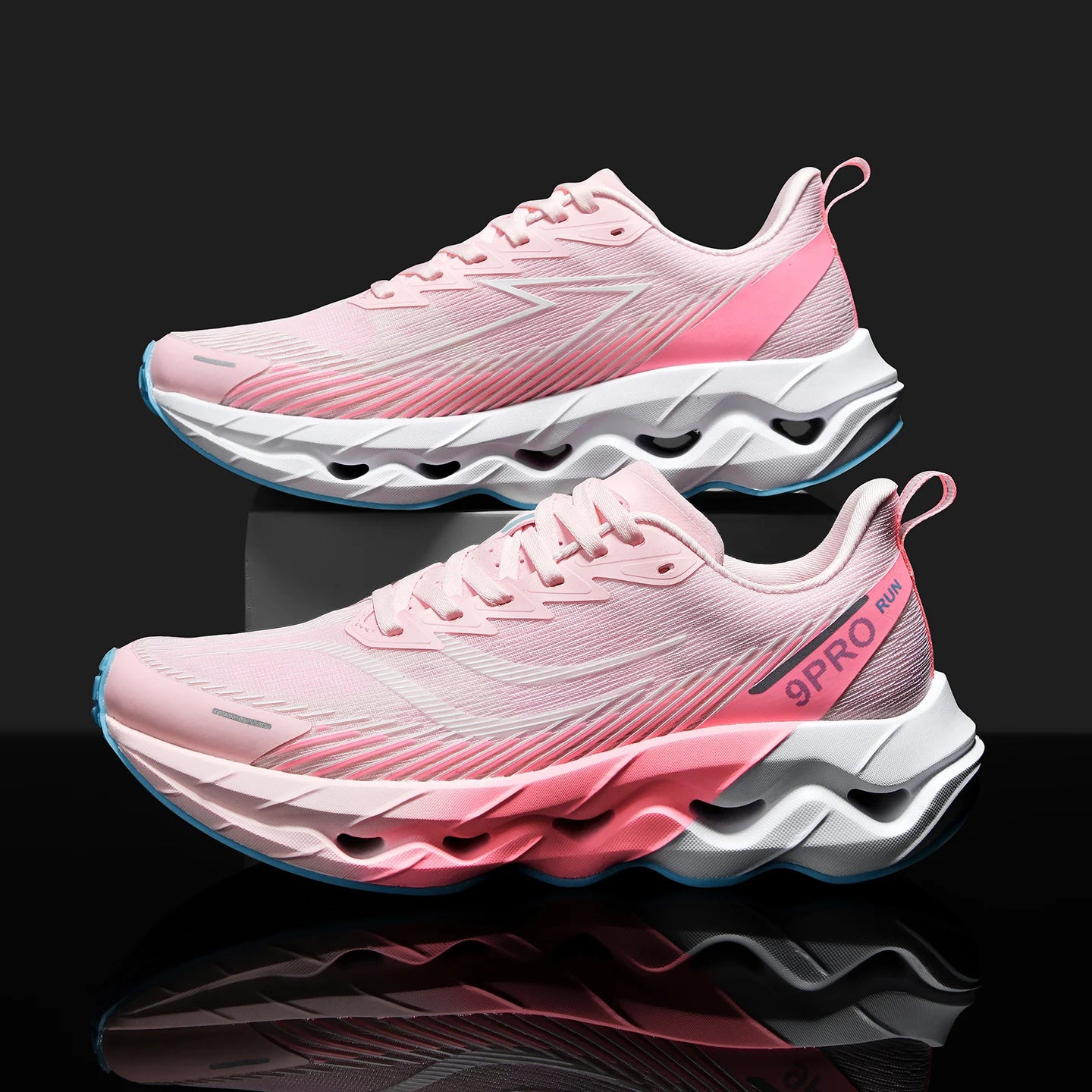 Sports Shoes for Women Breathable High Elasticity Fashion Lace Up/Training Running Shoes New Soft Soled Sneakers