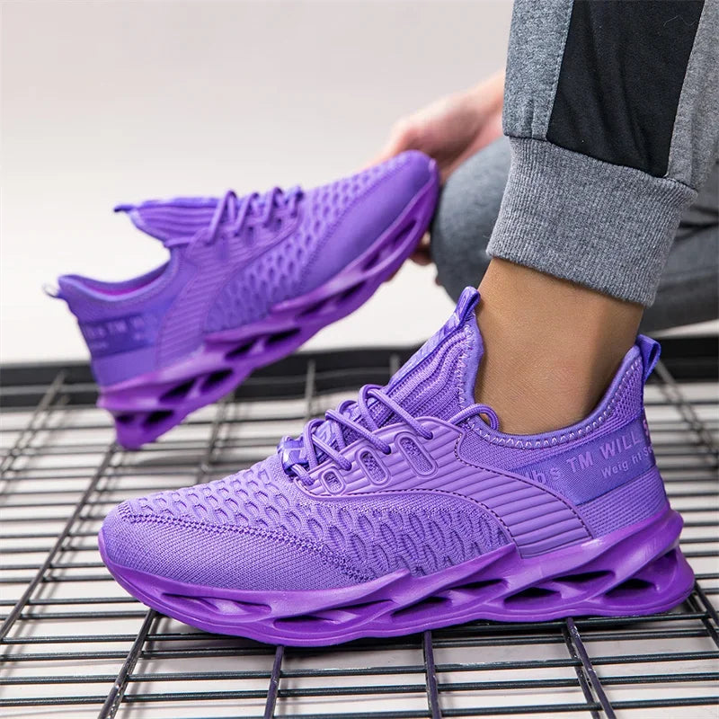 Hot Sale Pink Casual Sneakers Women Blade Shoes Big Light/Breathable Running Shoes Shoes Men Mesh Sports Sneakers