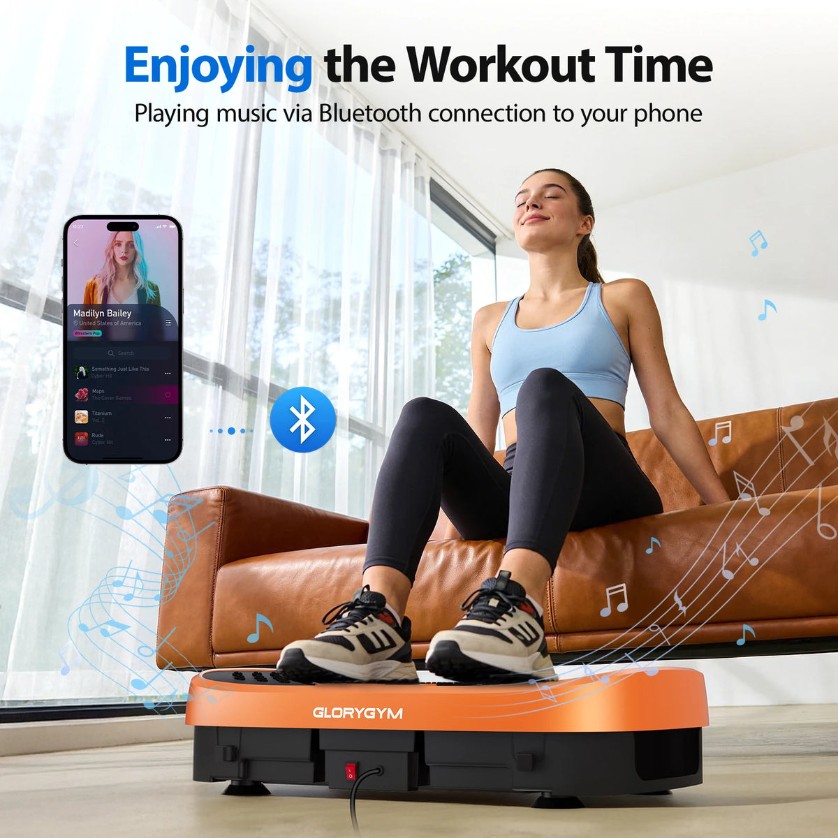 Vibration Plate Fat Burning Machine 120 Levels 330lbs Quiet Operation/Whole Body Workout Platform for Home Gym Balance Training