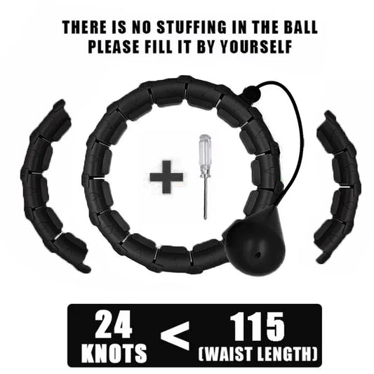 24 Section Sports Circle Portable Adjustable and Detachable/Shaping Circle Waist Easy Weight Loss and Fitness Equipment