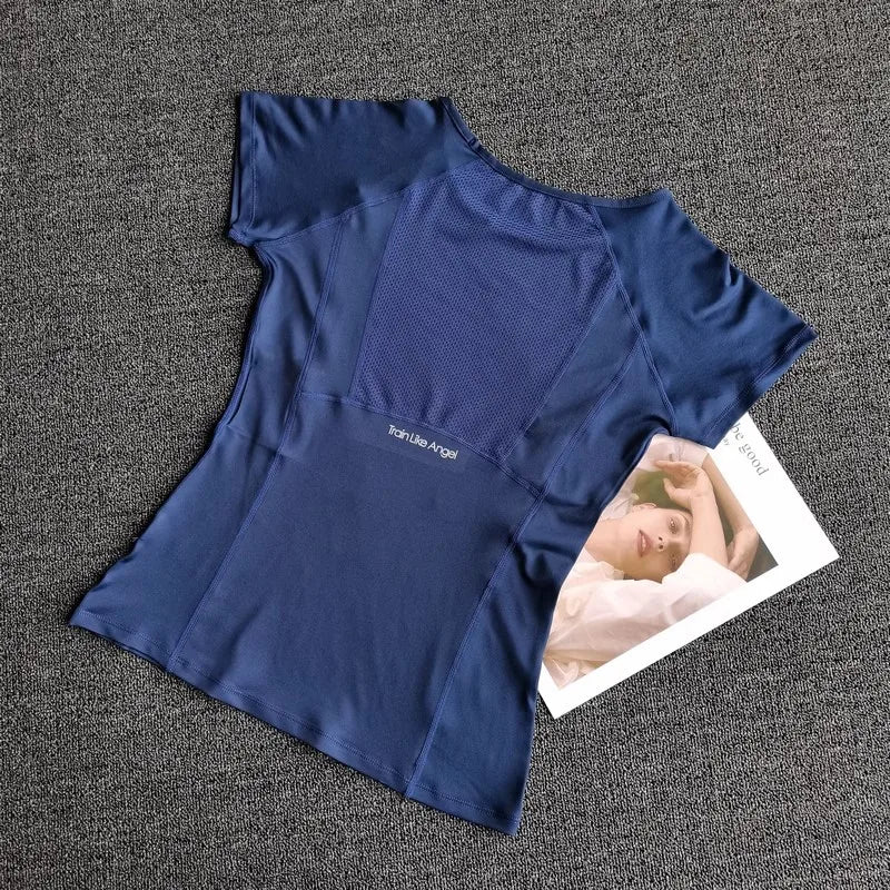 Outdoor Sports Shirt Sportswear Yoga Wear Women's Sports/T-Shirt Fitness Clothes Running Yoga Top Female Workout Tops T-shirt
