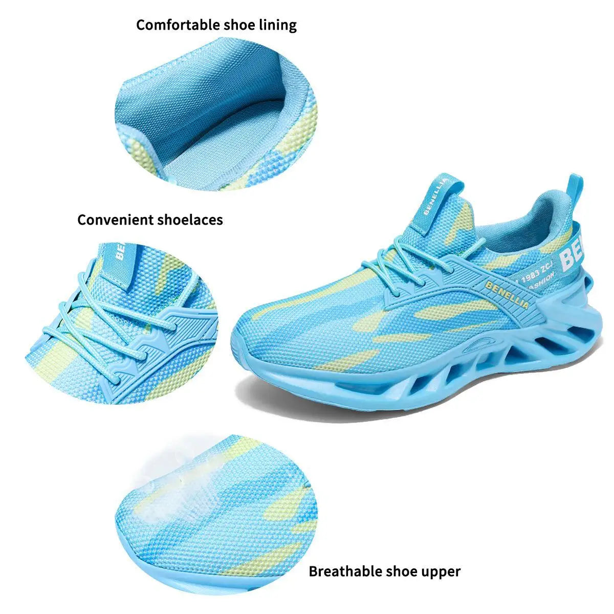 Running shoes for men and women lightweight mesh breathable and comfortable/flat and soft Running shoes