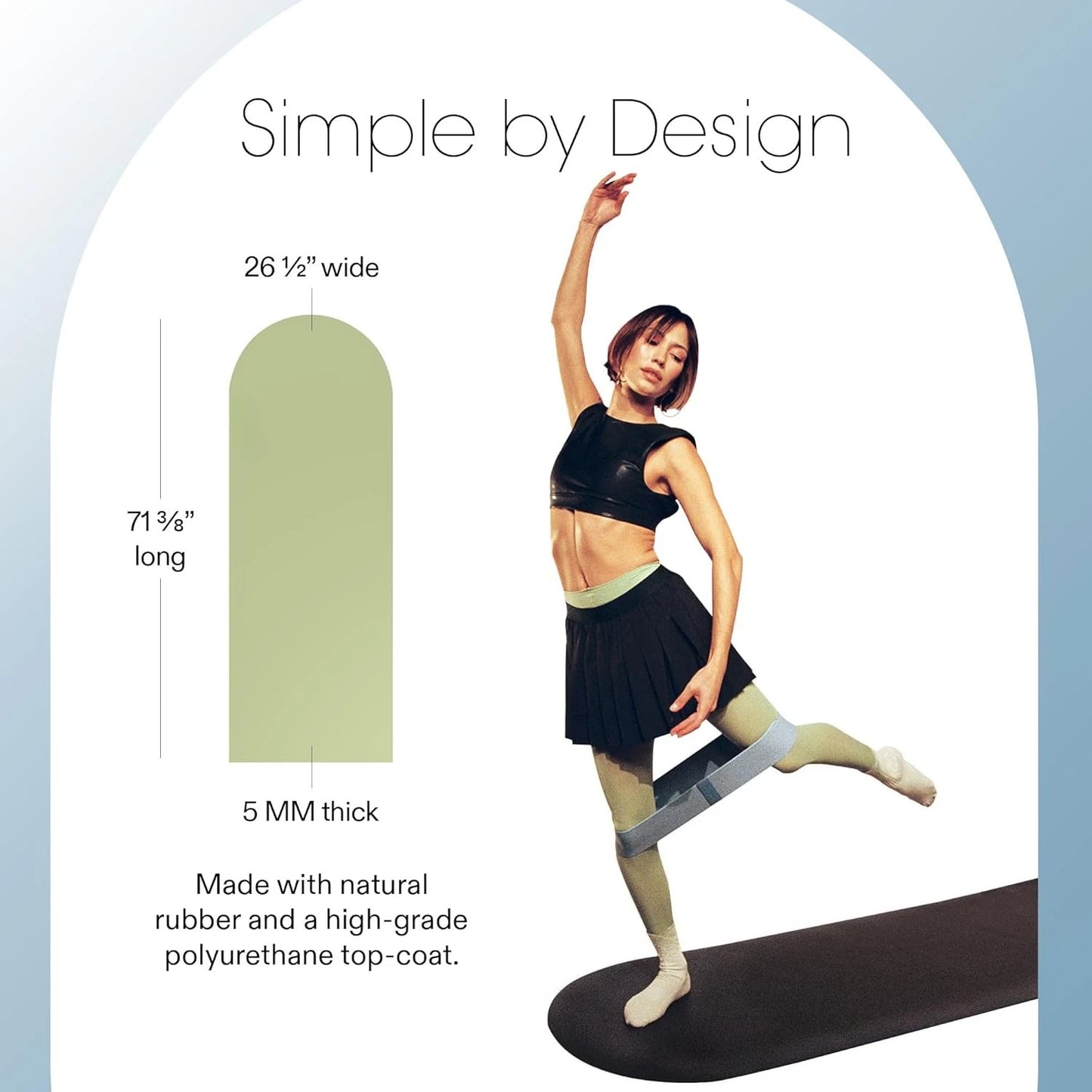 Yoga Mat for Home Gym Non Slip Exercise Mat for Home Workout/Stretching Pilates Indoor Exercising Mat