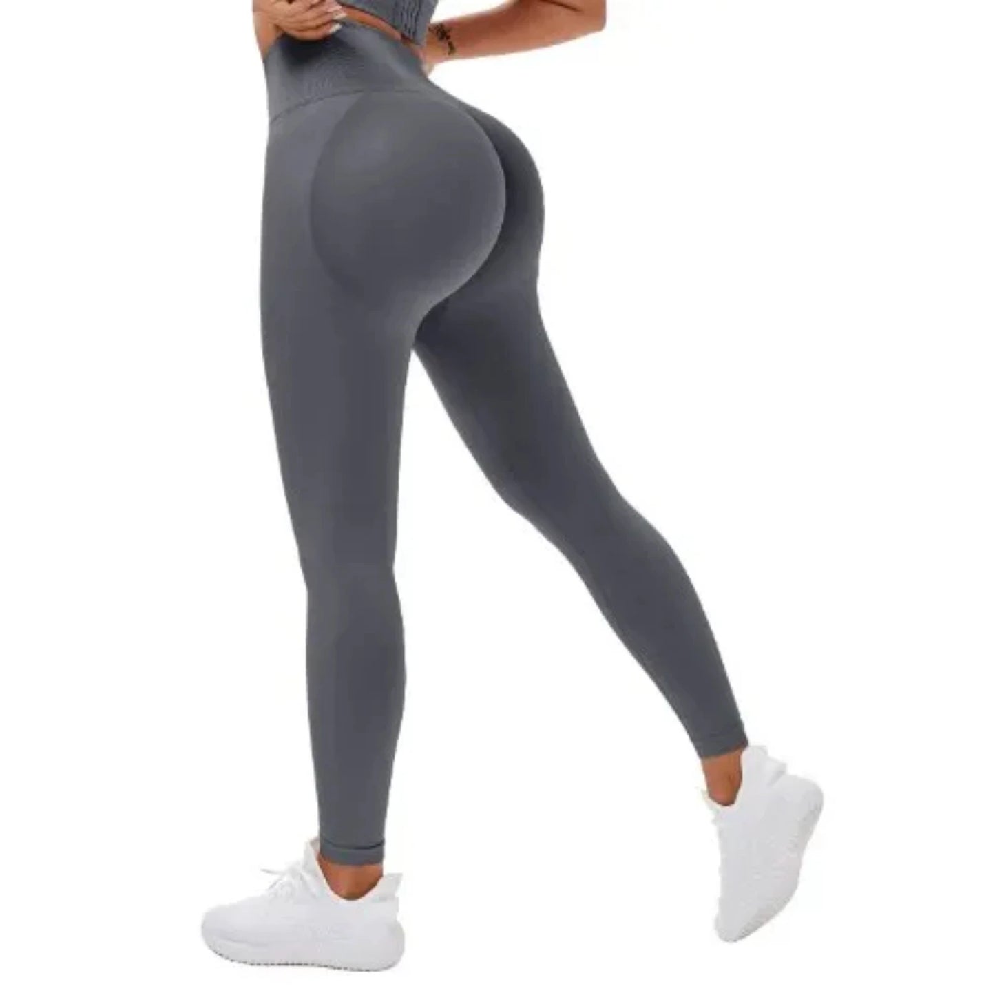 Seamless Knitted Fitness GYM Pants Women's High Waist/Tight Leggings Nude Yoga Pants