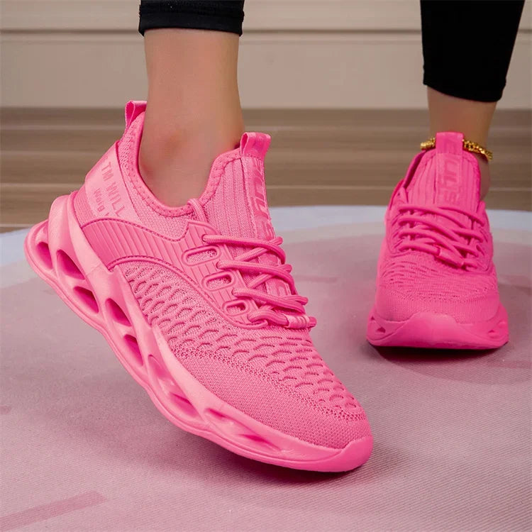 Hot Sale Pink Casual Sneakers Women Blade Shoes Big Light/Breathable Running Shoes Shoes Men Mesh Sports Sneakers