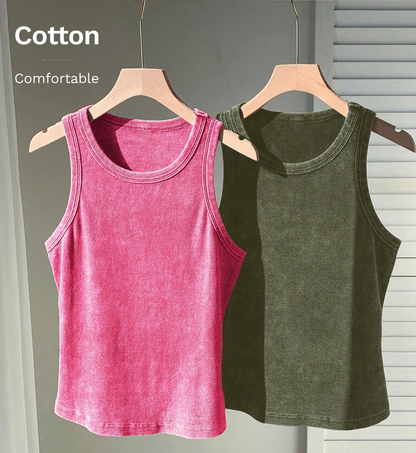 3PCS Set Cotton Camisole Vest Paired Summer Slim Fit Clothing/Simple Versatile Basic Top Breathable Women's Korean Style Tops