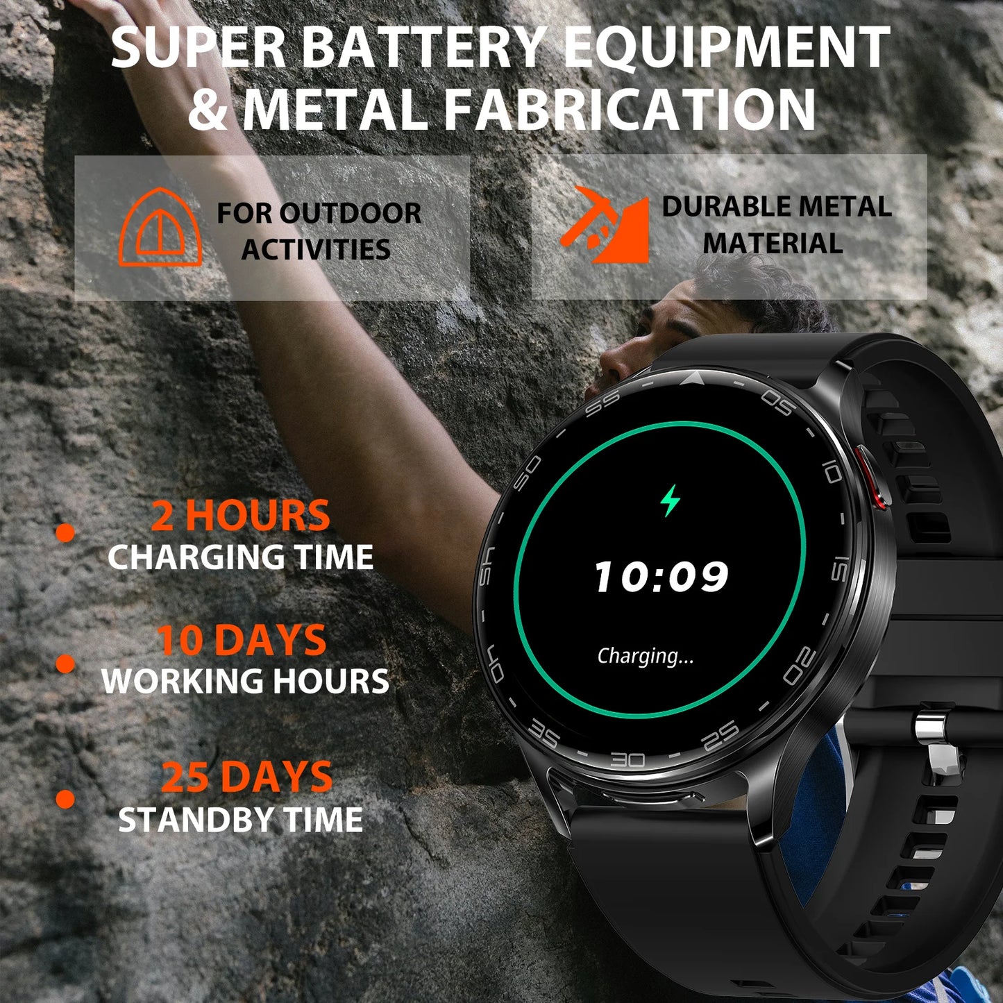 EIGIIIS Smart Watch with Earbuds1.39"HD Fitness Watch with Heart Rate/Blood Oxygen Sleep Tracker 2 in1 Bluetooth for iOS Android