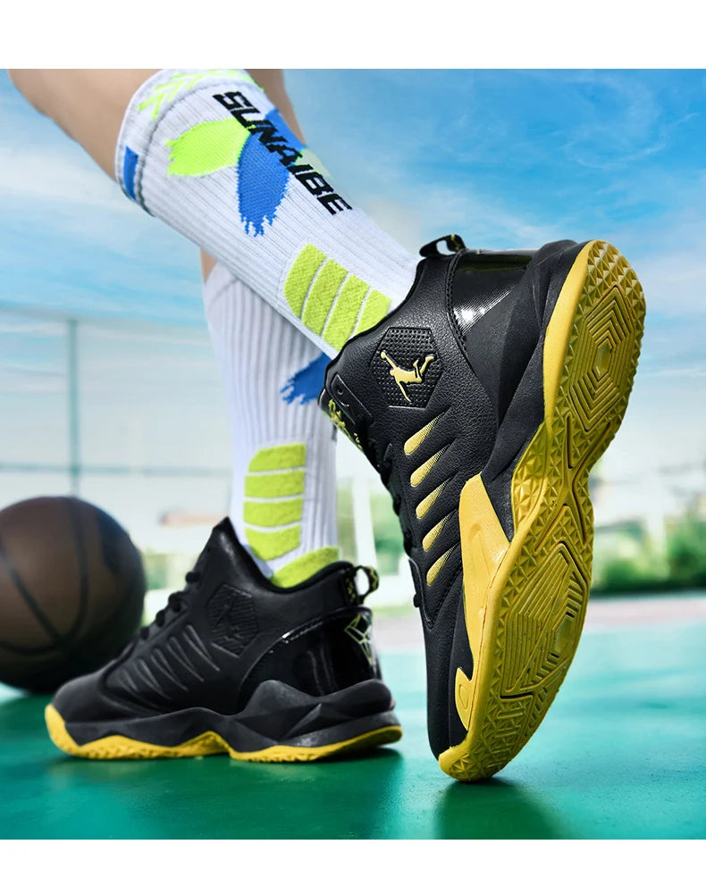 Men's Basketball Shoes Lightweight Breathable Sneakers/Anti Slip Sports Shoes for Running Walking Sneakers