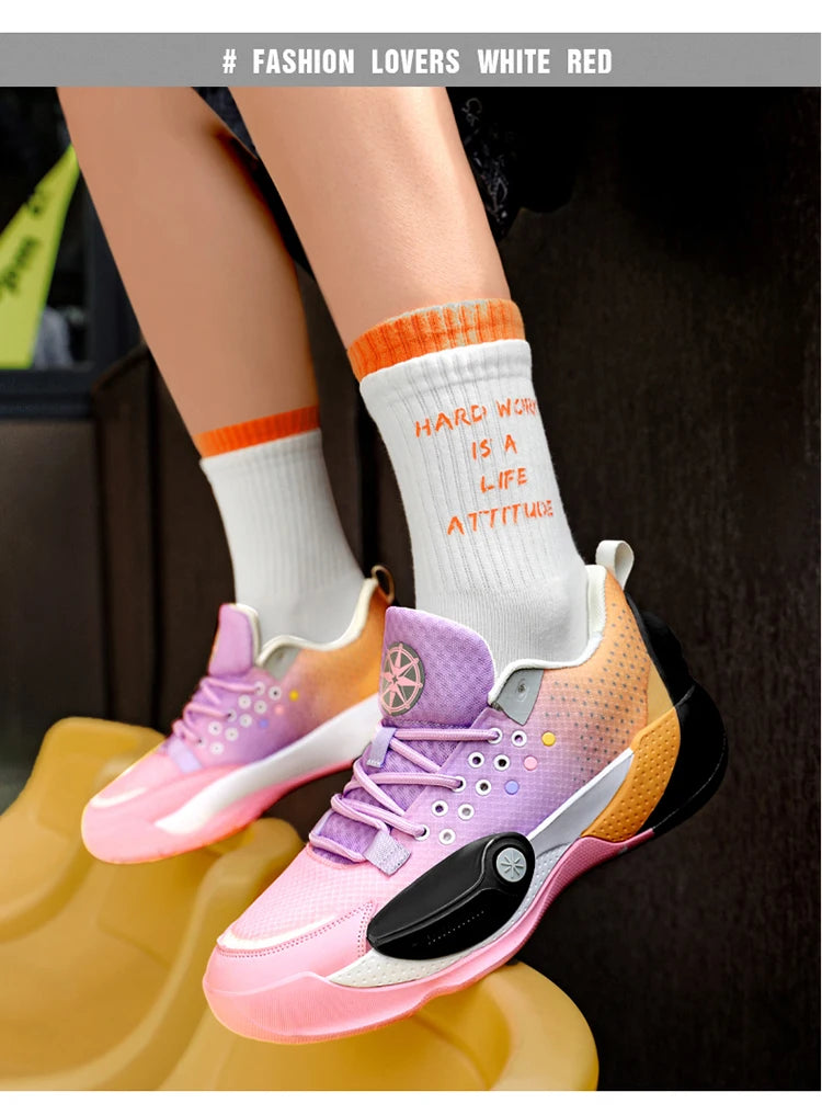 Unisex Basketball Shoes High-Quality Mesh Breathable Fashion/Summer Sports Shoes Shock-Absorbing Teen Basketball Boots