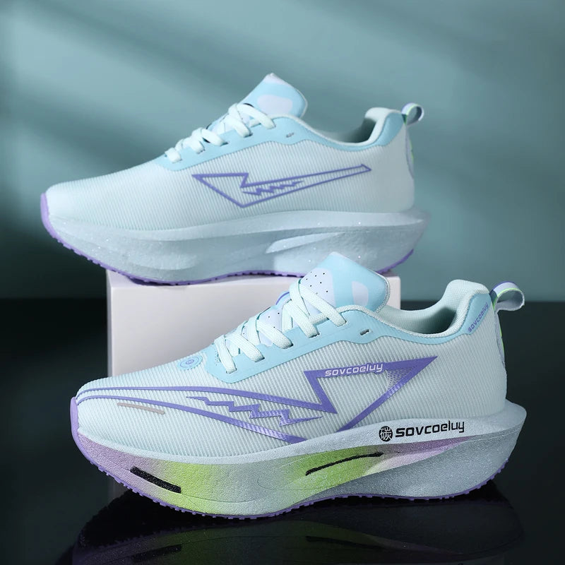Running Shoes Carbon Marathon Men Sports Breathable/Lightweight Women's Comfortable Athletic Nonskid Sneakers