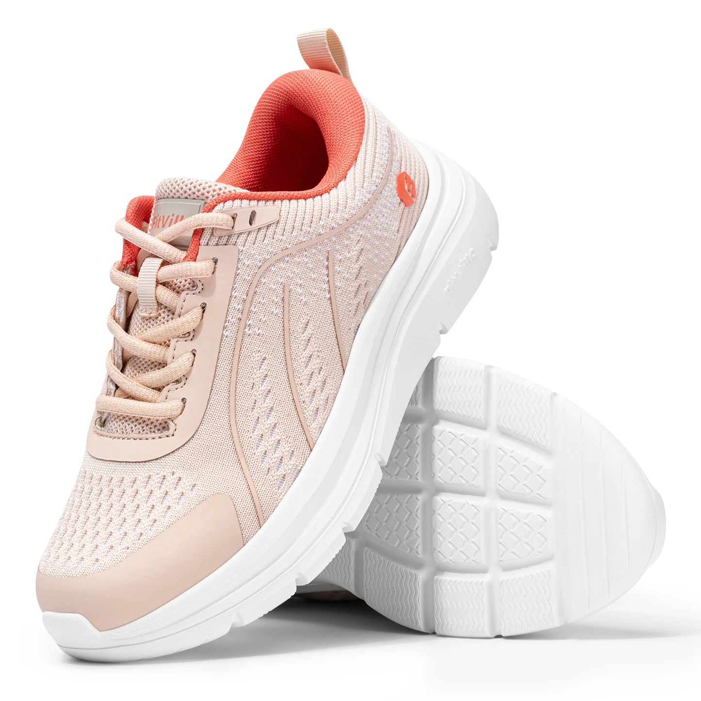 FitVille Women's Walking Shoes Running Sneakers/Lightweight Breathable Athletic Tennis Footwear Sport Shoes