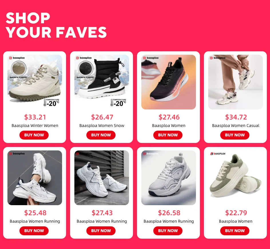 Baasploa Women Professional Running Shoes Outdoor Carbon Plate/Non Slip Sports Shoes Female Casual Breathable Jogging Sneakers