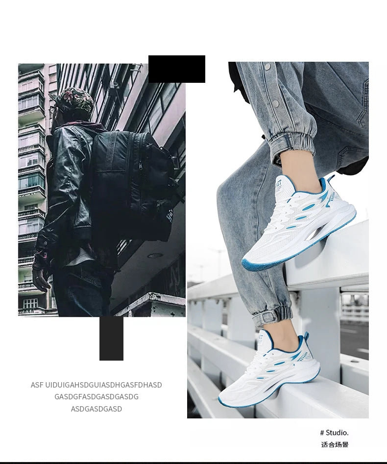 Men's Breathable Sports Shoes Spring New Mesh Casual Fashion/Versatile Trendy Men's Shoes Summer Running Shoes