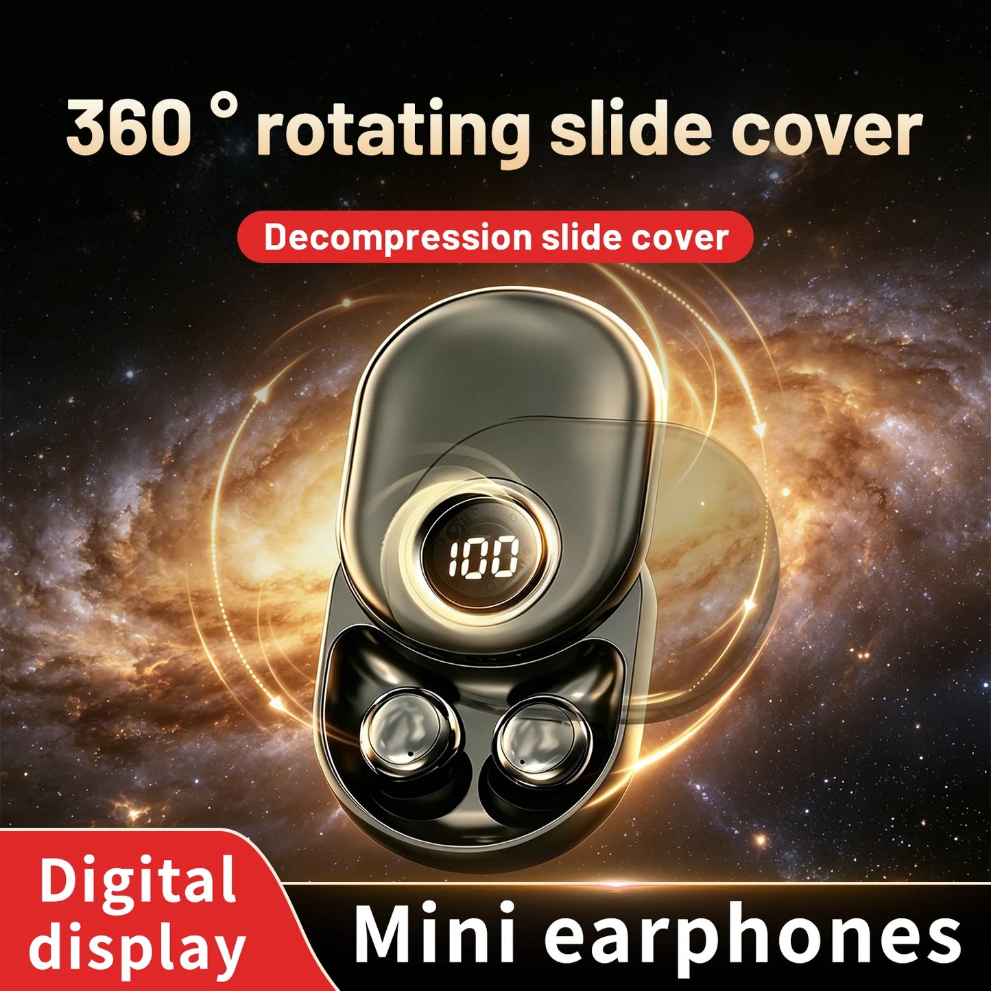 SK55 Bluetooth Wireless Earbuds Sleep Earphones/Bluetooth 6.0, Noise-Canceling Earphones Improves Sleep Quality