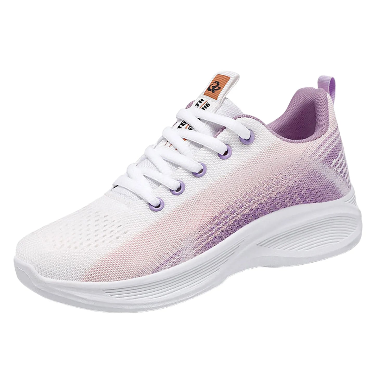 Women's Casual Soft sole Sneakers Breathable Shoes Fly weave/Mesh Running Shoes Women's Lace-up Sport Walking Sneaker