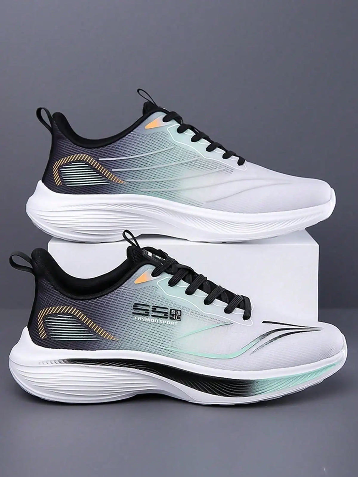 Lightweight Breathable Men's Running Shoes With Shock-Absorbing Sole/Non-Slip Wear-Resistant, Perfect For Daily Workouts