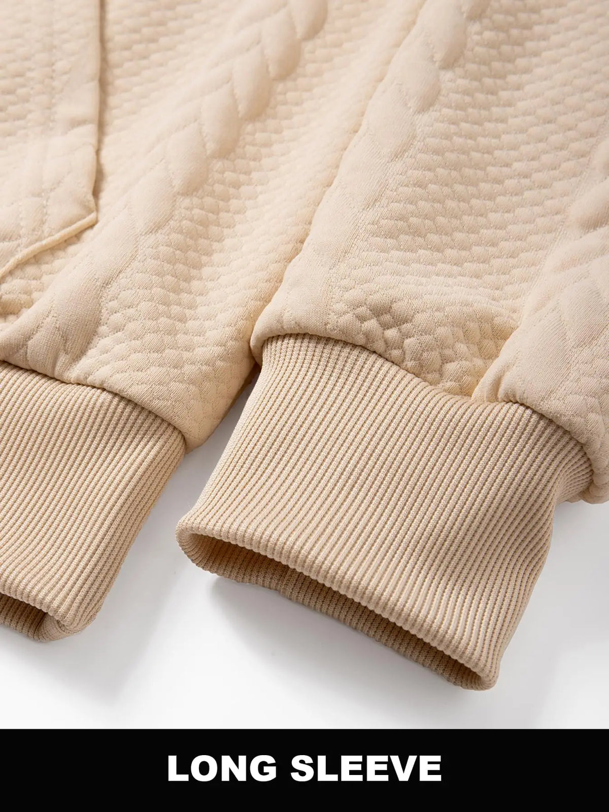 Men's Winter Warm Fleece Hoodie Cable Knit Textured Pullover/Hooded Sweatshirt Kangaroo Pocket for Gym Street Cold Weather Jacket