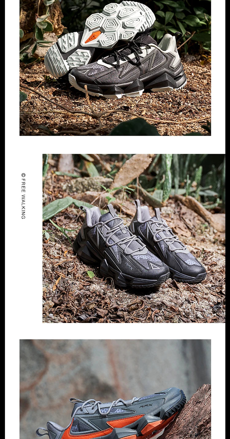 Rax Men Waterproof Hiking Shoes Breathable Hiking Boots/Outdoor Trekking Sports Sneakers Tactical Shoes