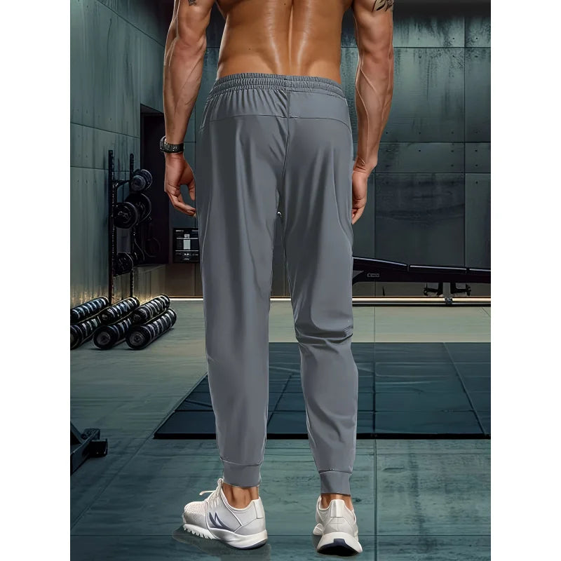 2-Pack Men's Sports Trousers High Stretch Men's Jogging Pants/Quick-Drying Sweatpants Baggy Man Fishing Gym Sportswear Pants