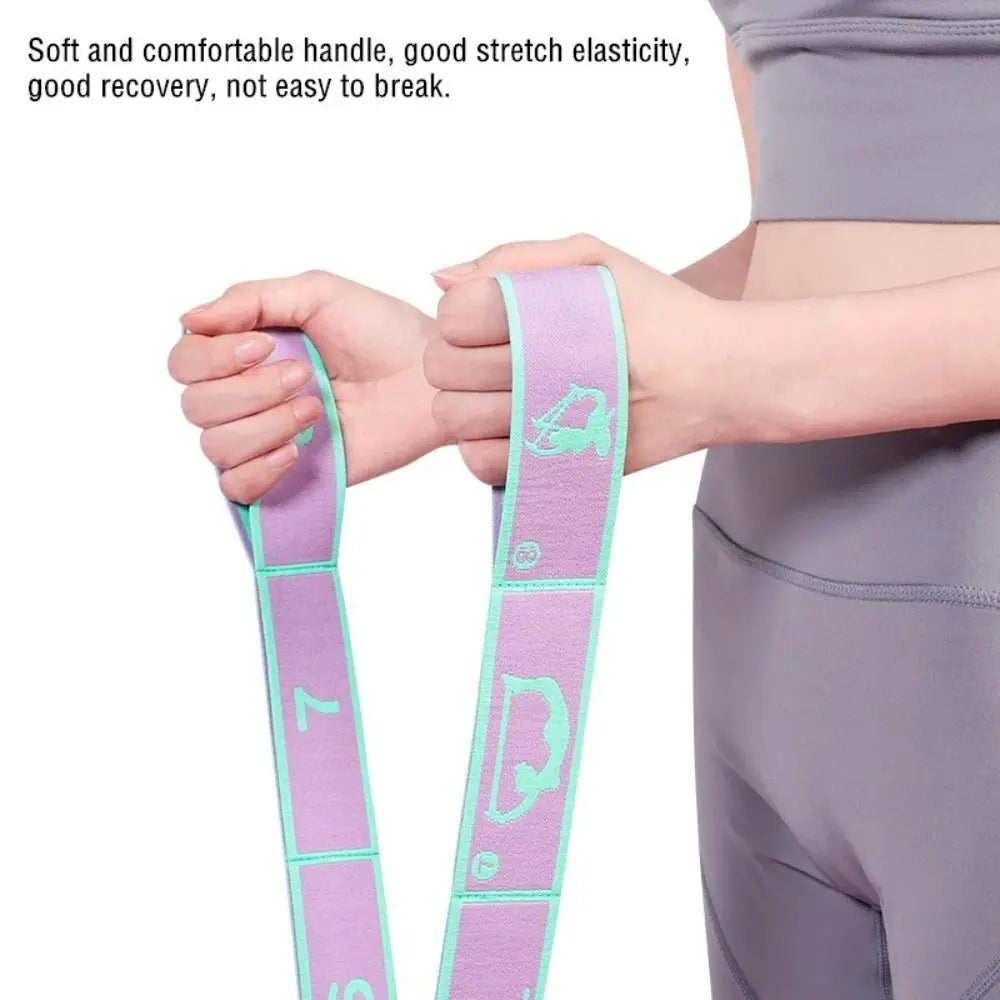 Yoga Stretching Belt Dance Stretching Band Elastic Yoga Resistance Bands/Home Pilates Exercise Pull Strap Belt Fitness Sport