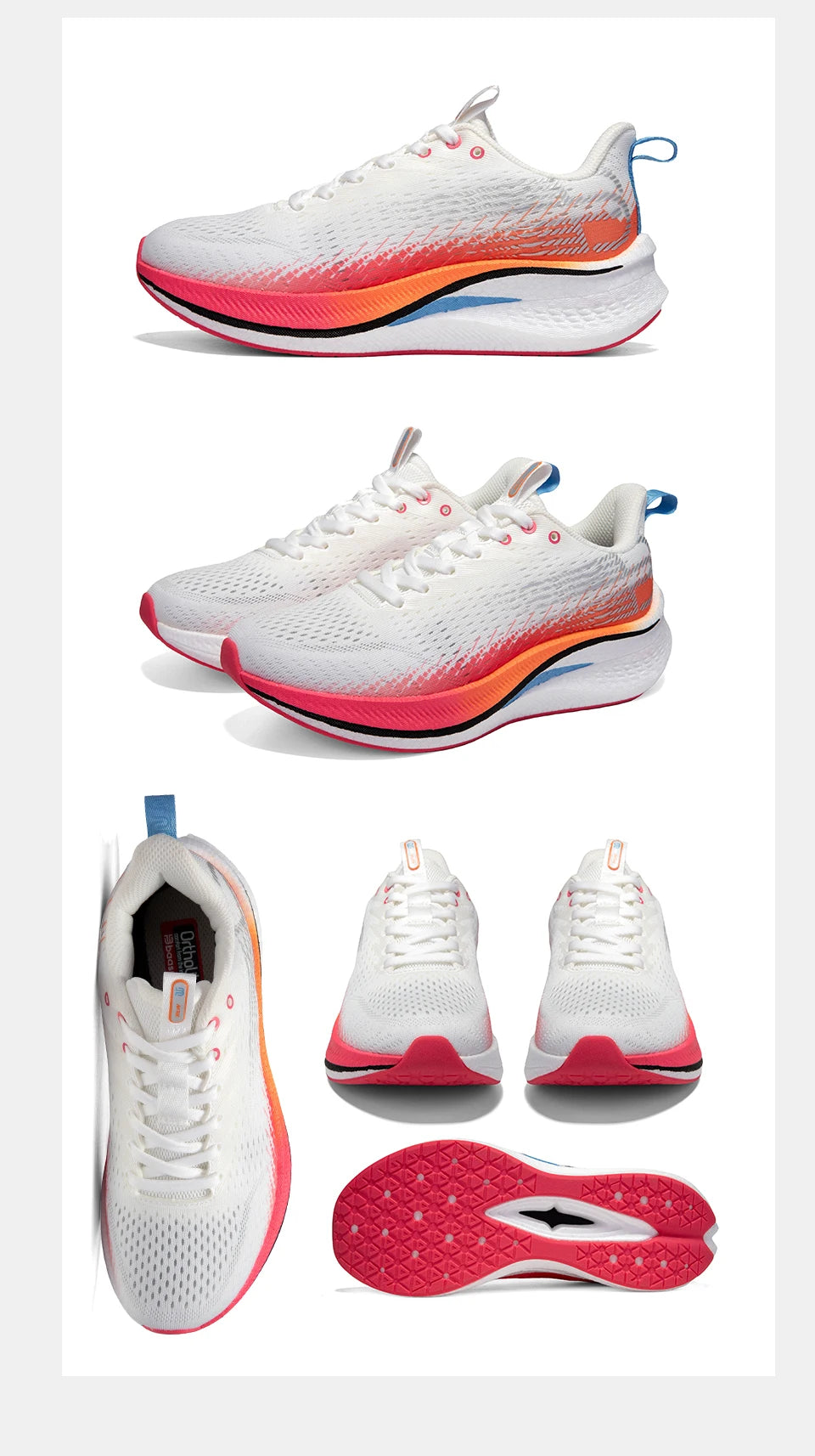 Baasploa Women Professional Running Shoes Outdoor Carbon Plate/Non Slip Sports Shoes Female Casual Breathable Jogging Sneakers