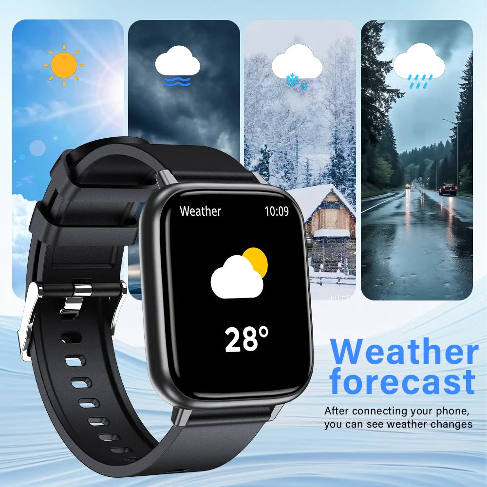 LAXASFIT New Smart Watch Bluetooth Call 24/7 Heart Rate Monitor/IP68 Waterproof 100+ Sport Mode Smartwatch for Men Women