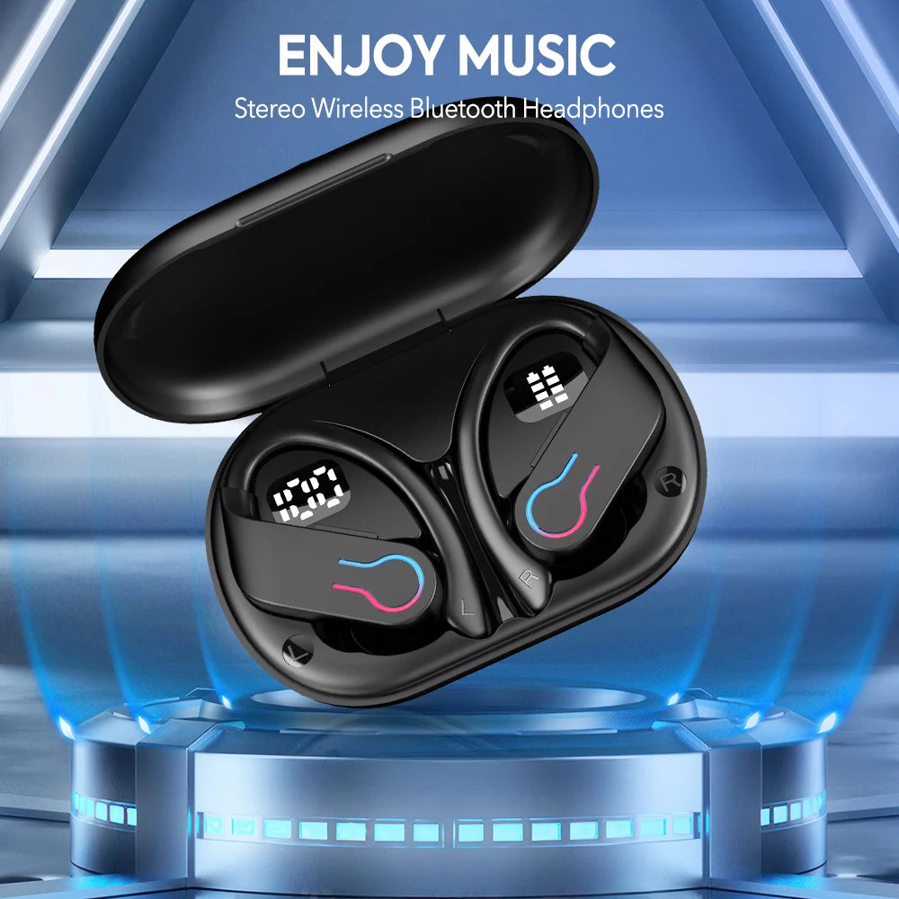 Mpow Q63 Bluetooth 5.3 Earphones Sports Headset Wireless In-Ear/200H Standby Time IPX7 Waterproof HiFi Stereo Gaming Earbuds