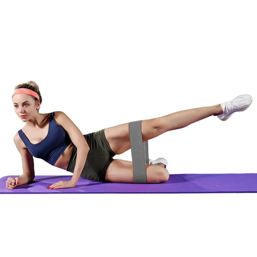 Glute Thigh Elastic Workout Bands Fabric Resistance Hip Booty Bands/Squat Circle Stretch Fitness Strips Loops Yoga Gym Equipment