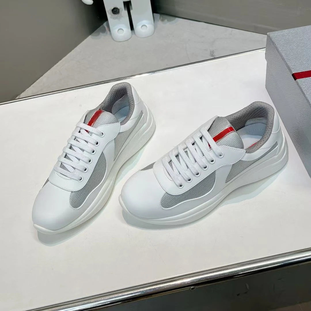 New P-style breathable casual sneakers for summer high-end men's shoes/fashionable mesh panel shoes fitness shoes