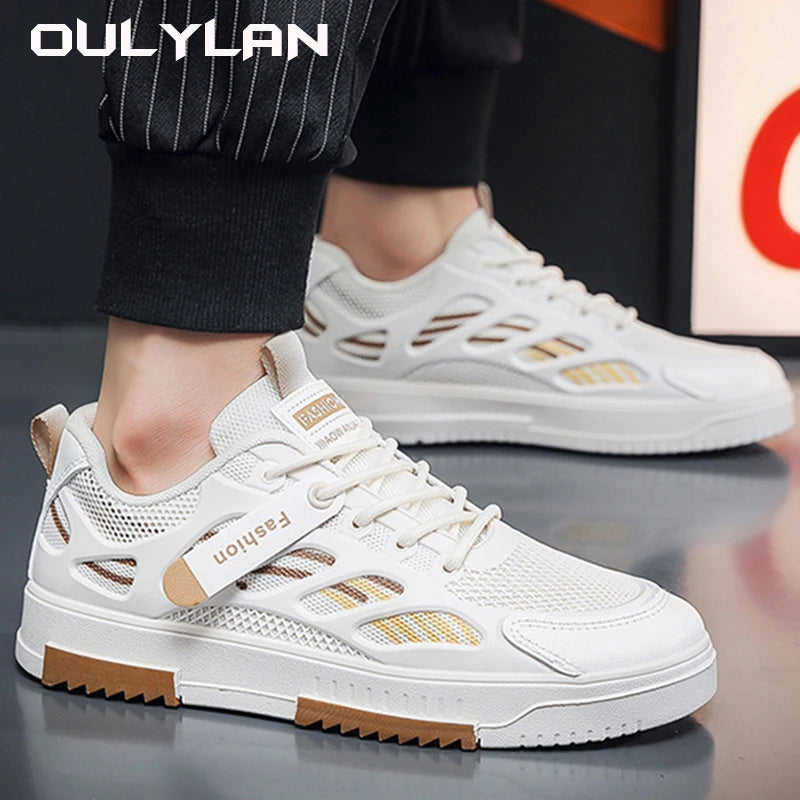 Leather Men Non-slip Wear-resistant Sneakers Casual Shoes/Comfortable Flat Slip-on Spring Autumn Couple Shoes