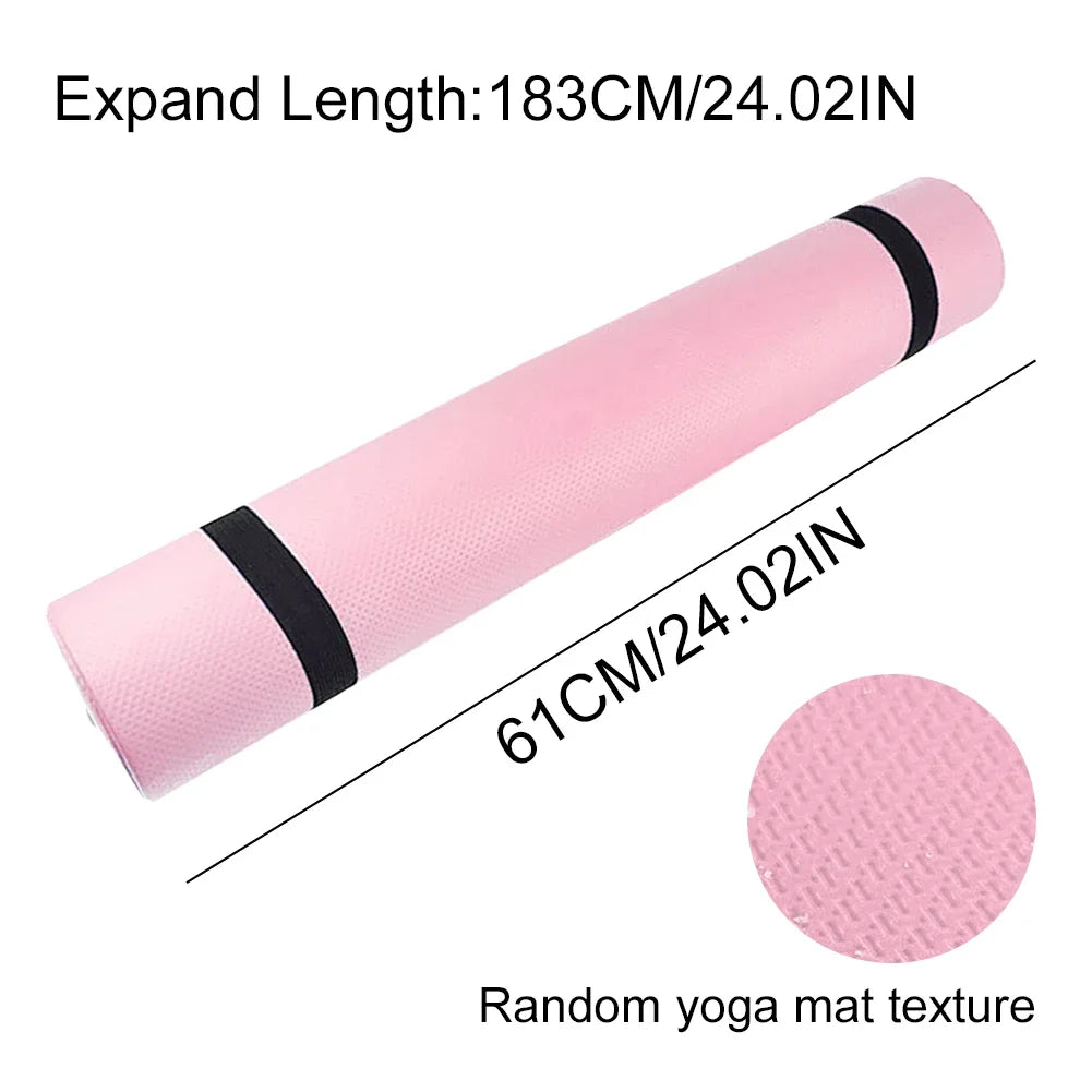 Yoga Mat Sports Fitness Mat EVA Thick Yoga Mat Wide Comfort Foam/Yoga Matt for Exercise Yoga Pilates Gym Workout Mat