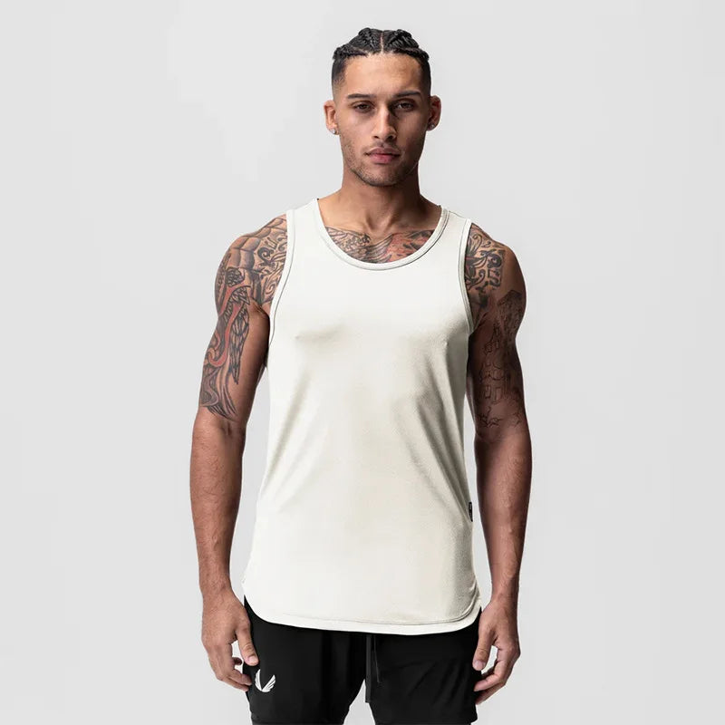 Men's Summer Casual Clothing Breathable Sport Basketball/Tank Top Gym Fitness Workouts Quick Dry Sleeveless Shirts Running Vest