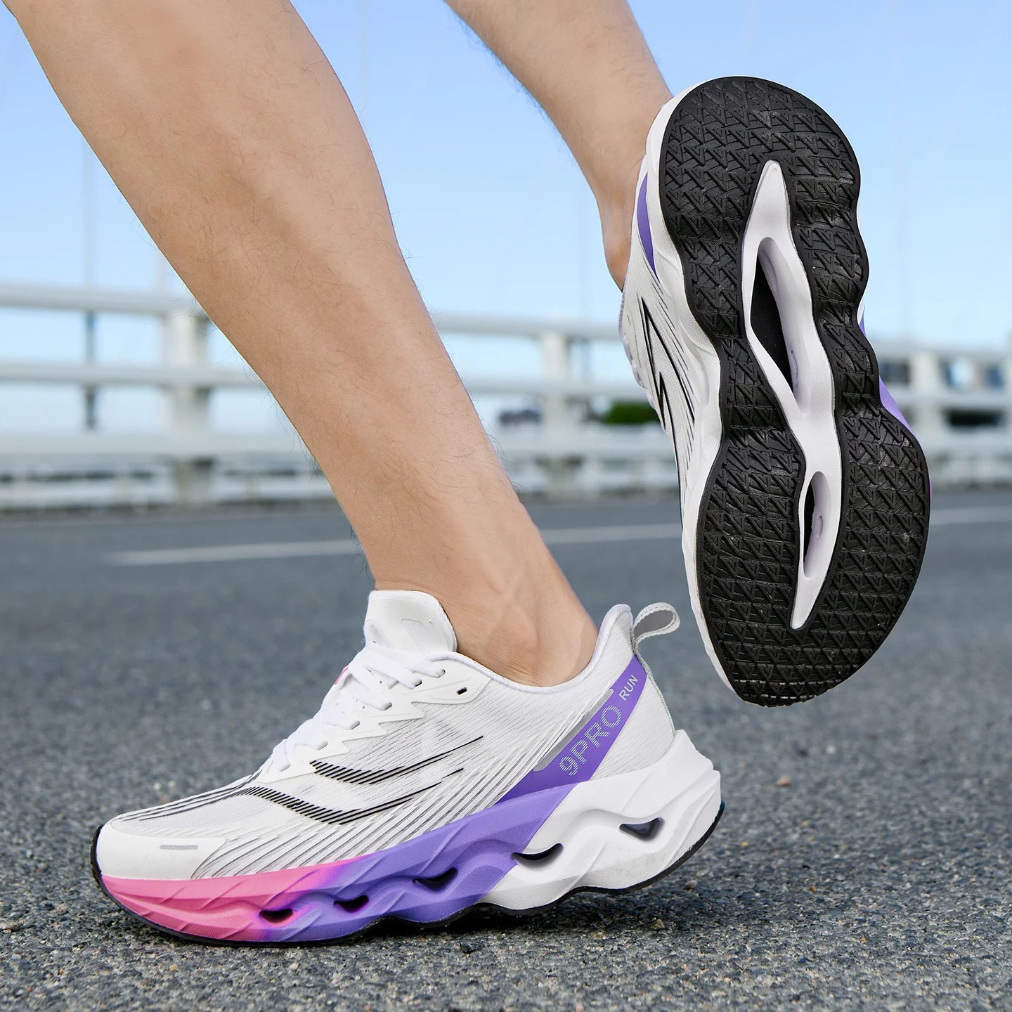 Sports Shoes for Women Breathable High Elasticity Fashion Lace Up/Training Running Shoes New Soft Soled Sneakers