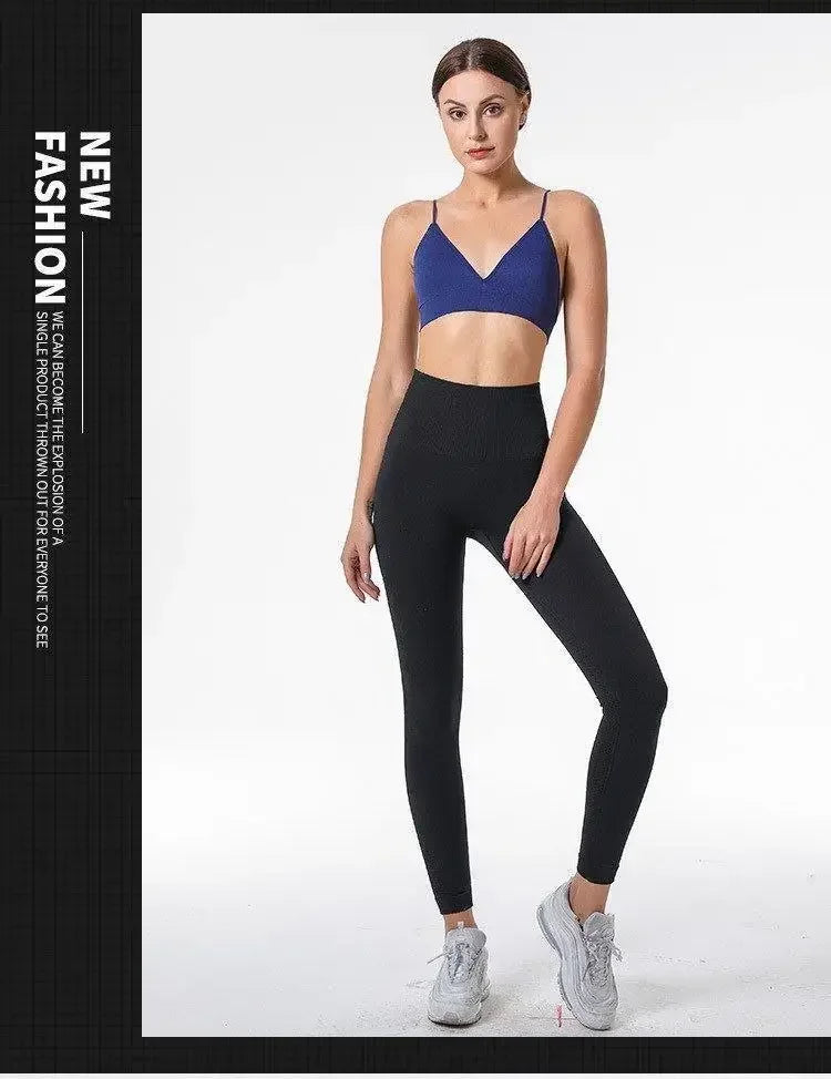 Women V Neck Seamless Triangle Cup Bra Camisole Breathable Gather Up/Chest Wrapped Underwear for Sports Fitness Yoga Casual