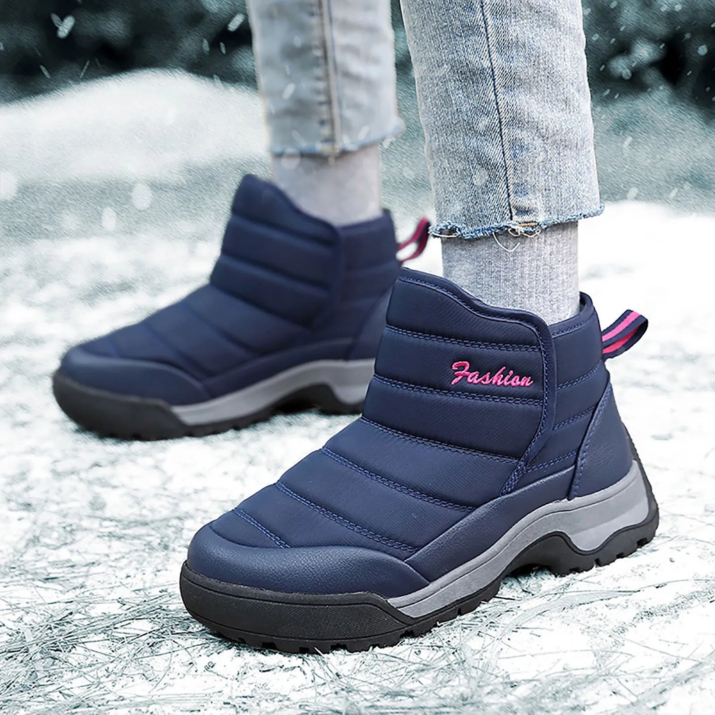 Shoes For Snow Women Boots Comfortable Winter Outdoor/Sports Snow Boots Thickened Warm Padded Short Boots