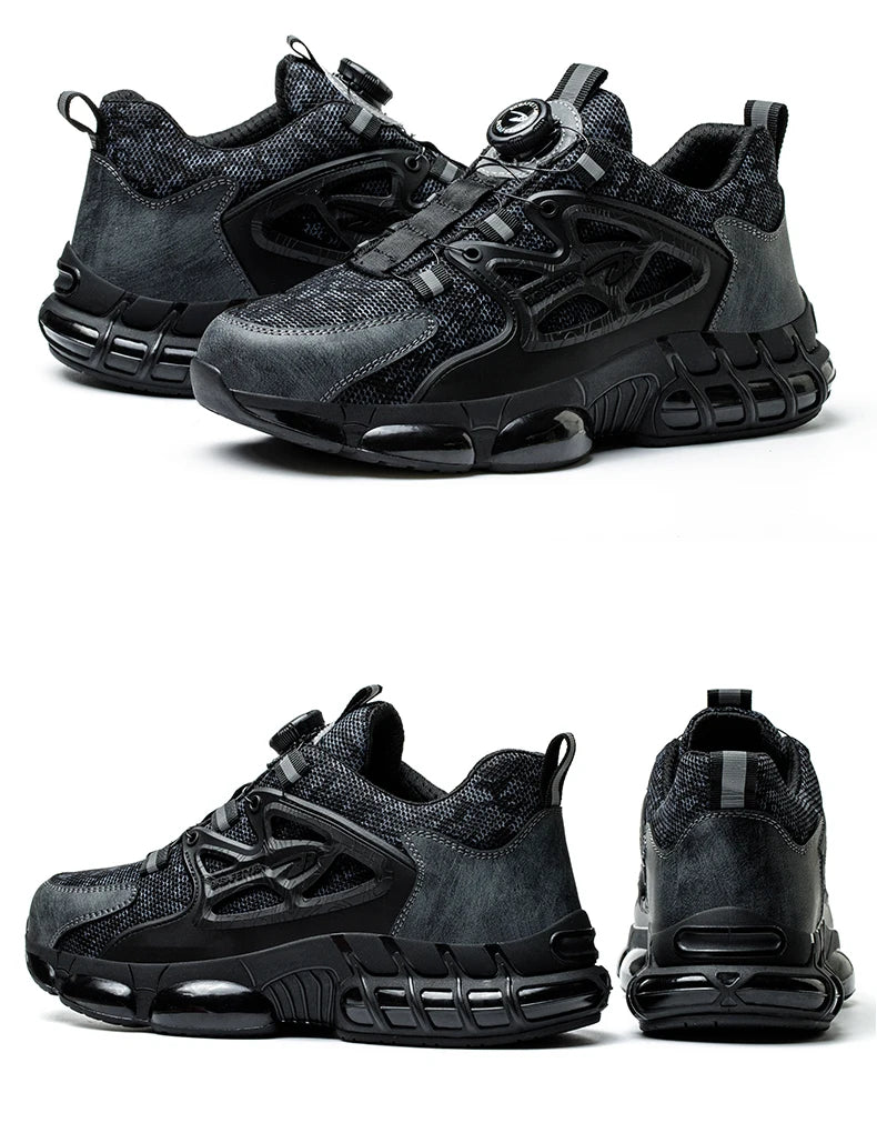 Work Safety Shoes Boots Women Steel Toe Cap Sport Sneakers/Puncture Proof Crash Proof Light Wear Resistant Industrial Shoes