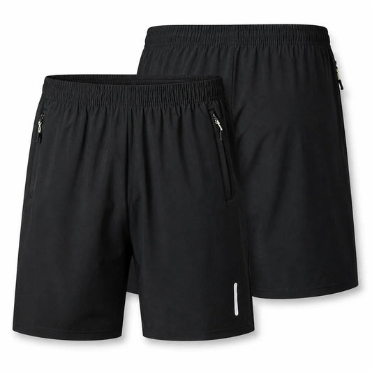 Quick-Dry Workout Shorts 2-Pack Random Grey Black Breathable/Sports Shorts for Men Training Running Top Rated