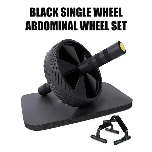 Thickened Small Abdominal Auxiliary Sports Equipment Household/Abdominal Muscle Wheel Fitness Set Roller Gym Weight