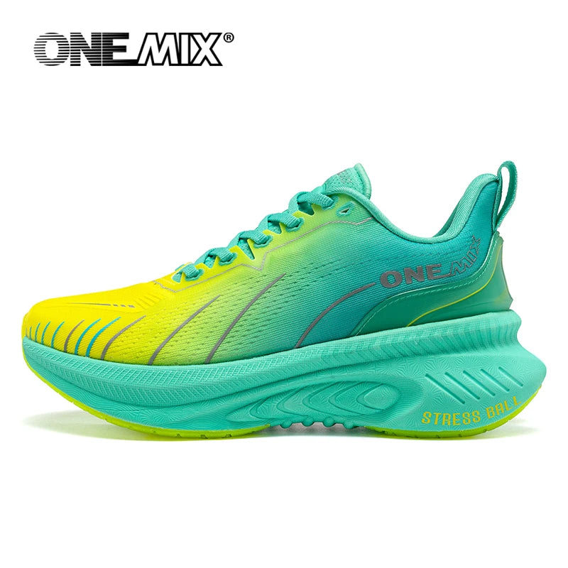 ONEMIX White Road Running Shoes for Women Air Cushion Outdoor Sport Shoes/Trainers Summer Jogging Shoes Women Footwear