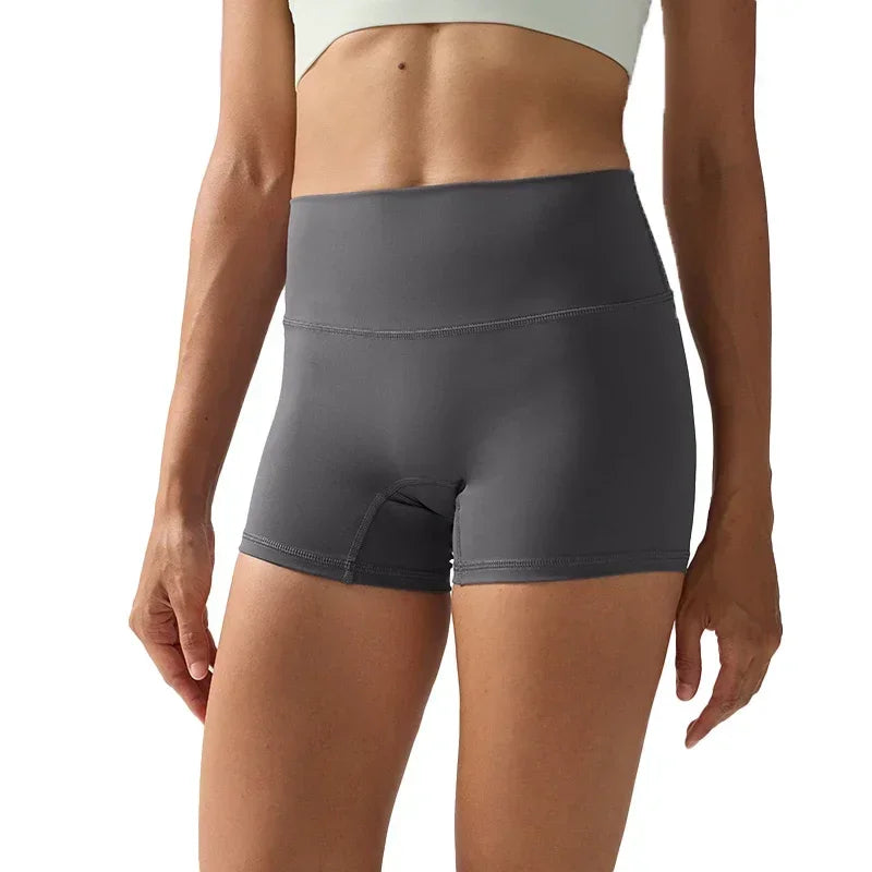 Women's Sports Yoga Shorts with High Waist Hip Lift Fitness/Running Cycling, 3-point Shorts Quick Drying Women's Yoga Short